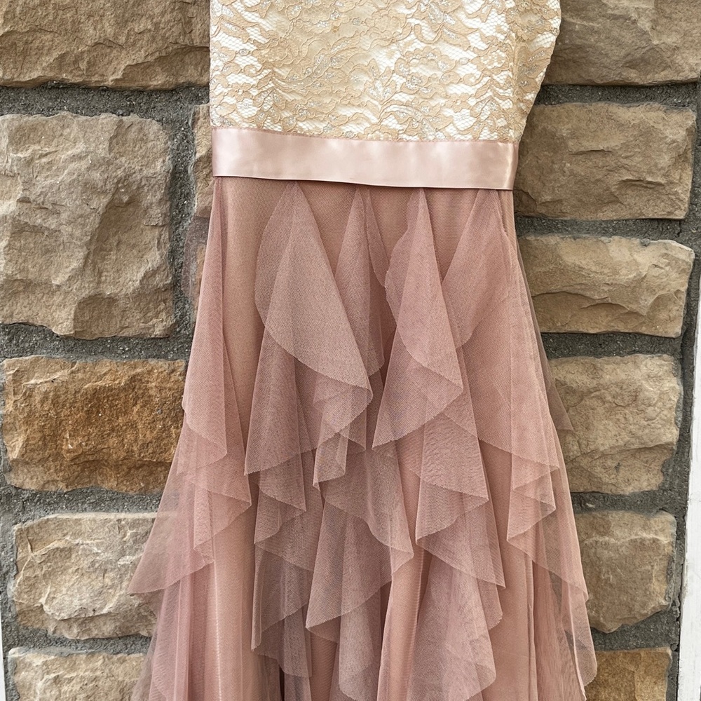 Tween Diva - Lace and Tulle - Kids Dress in Cream and Mauve